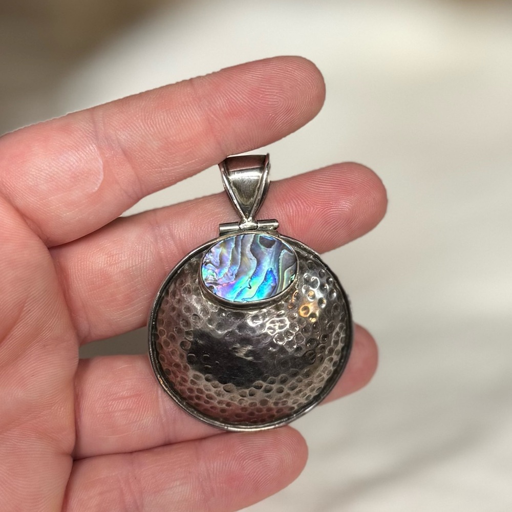 Sterling Silver Abalone Pendant